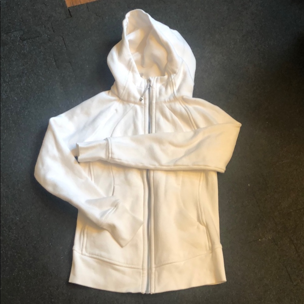 Lululemon White Scuba Hoodie - 4